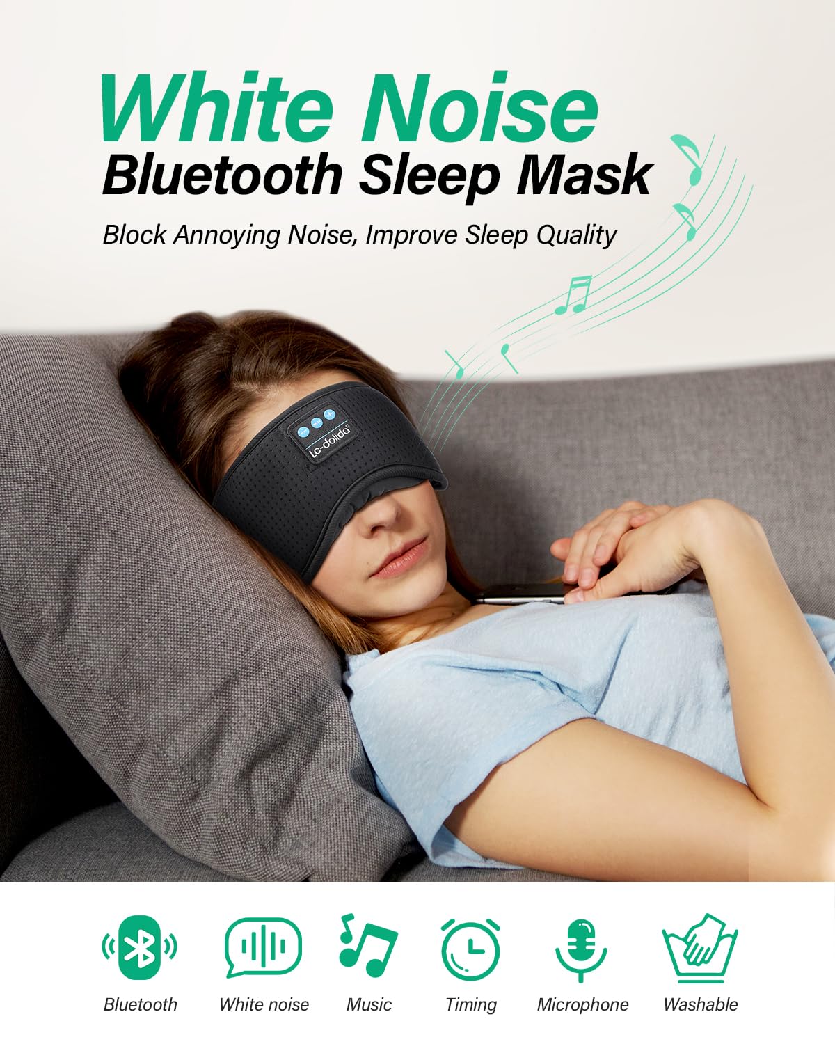 Bluetooth Sleep Mask with Headphones S829758