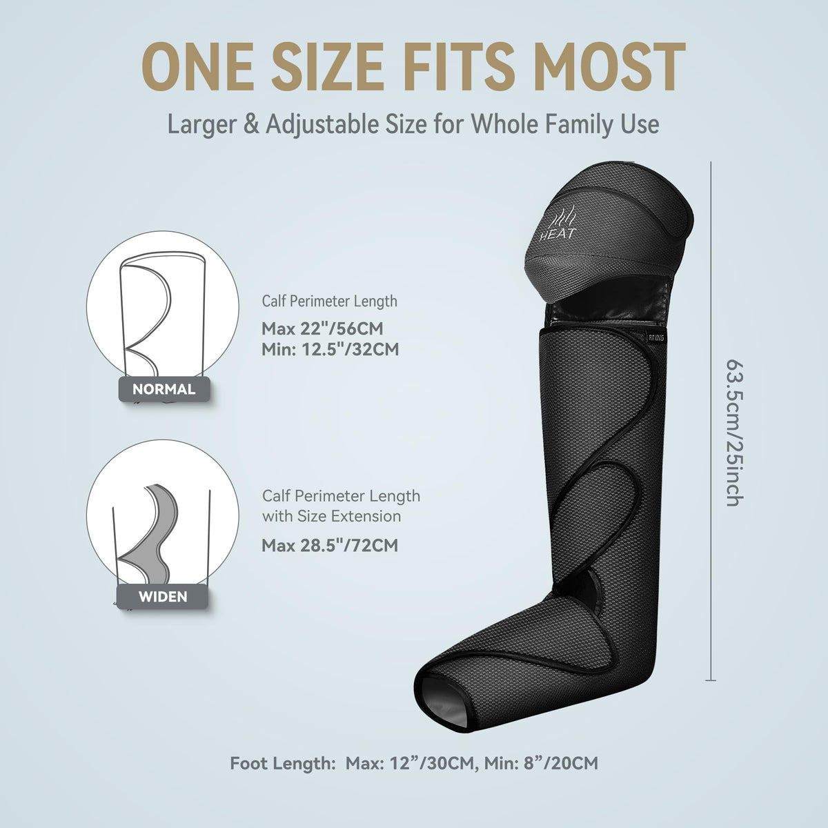Foot & Leg Compression Massager with Knee Heating T26276