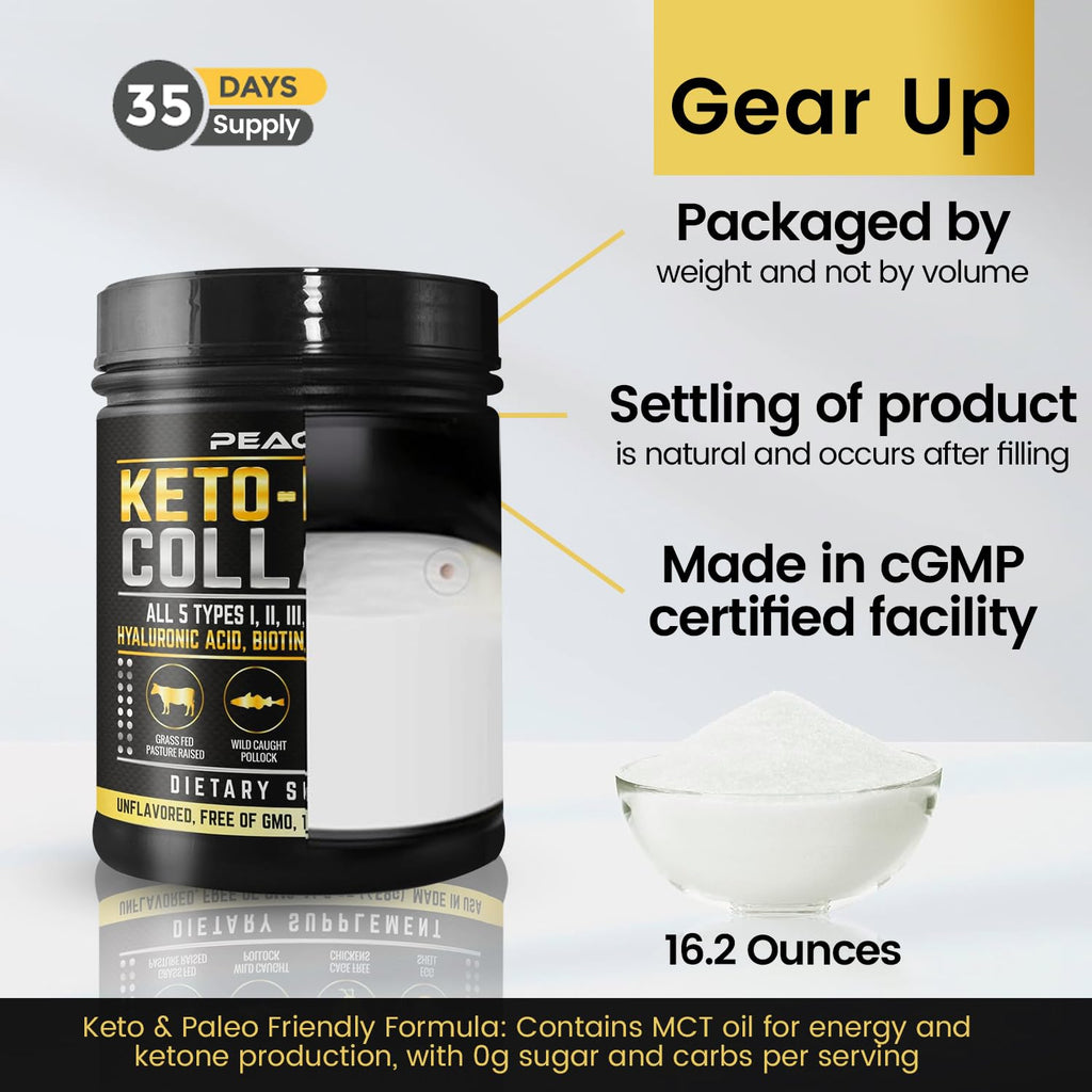 Multi Collagen Protein Powder 16.2 oz Pack of 6 Unflavored S25786