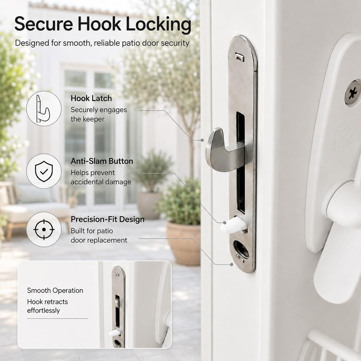 Sliding Door Lock Replacement Kit E298017