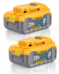 8.0Ah 20V Li-ion Battery 2Packs Q405