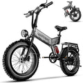 1500W Folding Electric Bike with 52V 20AH Removable Battery, 20" x4.0 Fat Tire O847161
