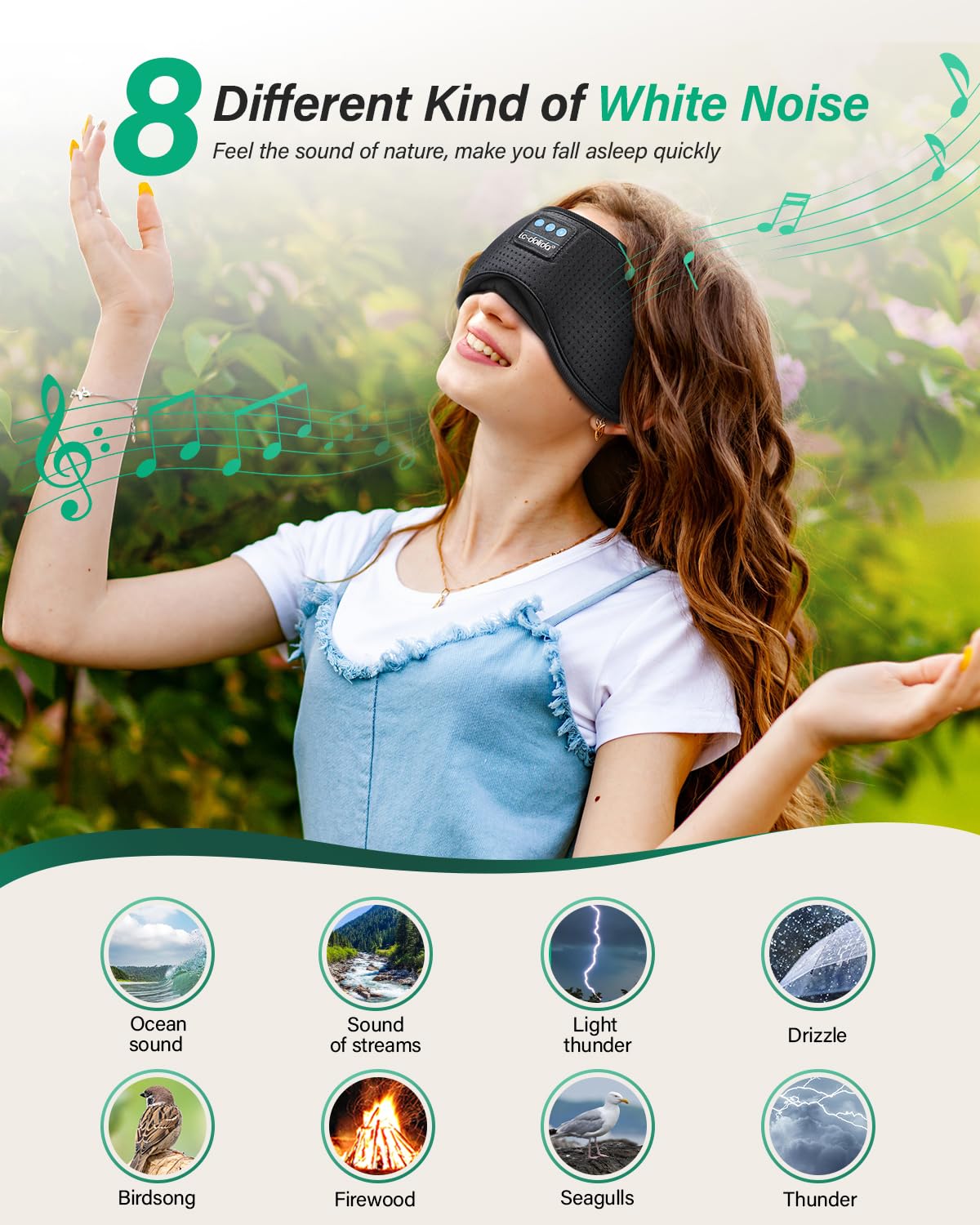 Bluetooth Sleep Mask with Headphones S829758