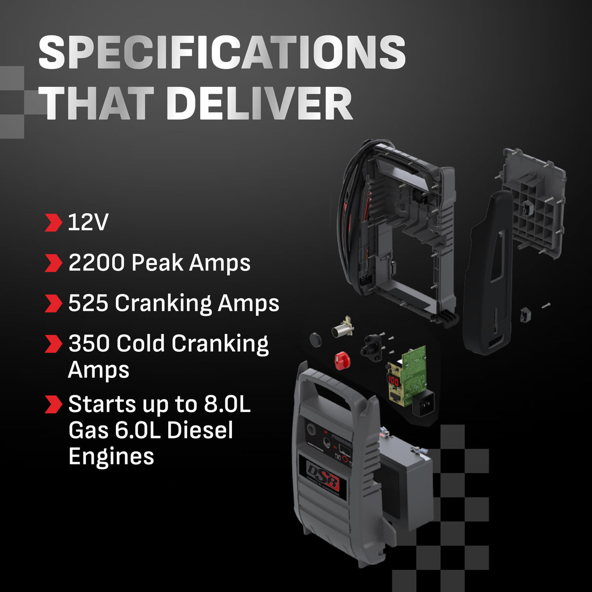 Electric Car Battery Jump Starter & Power Station V871173