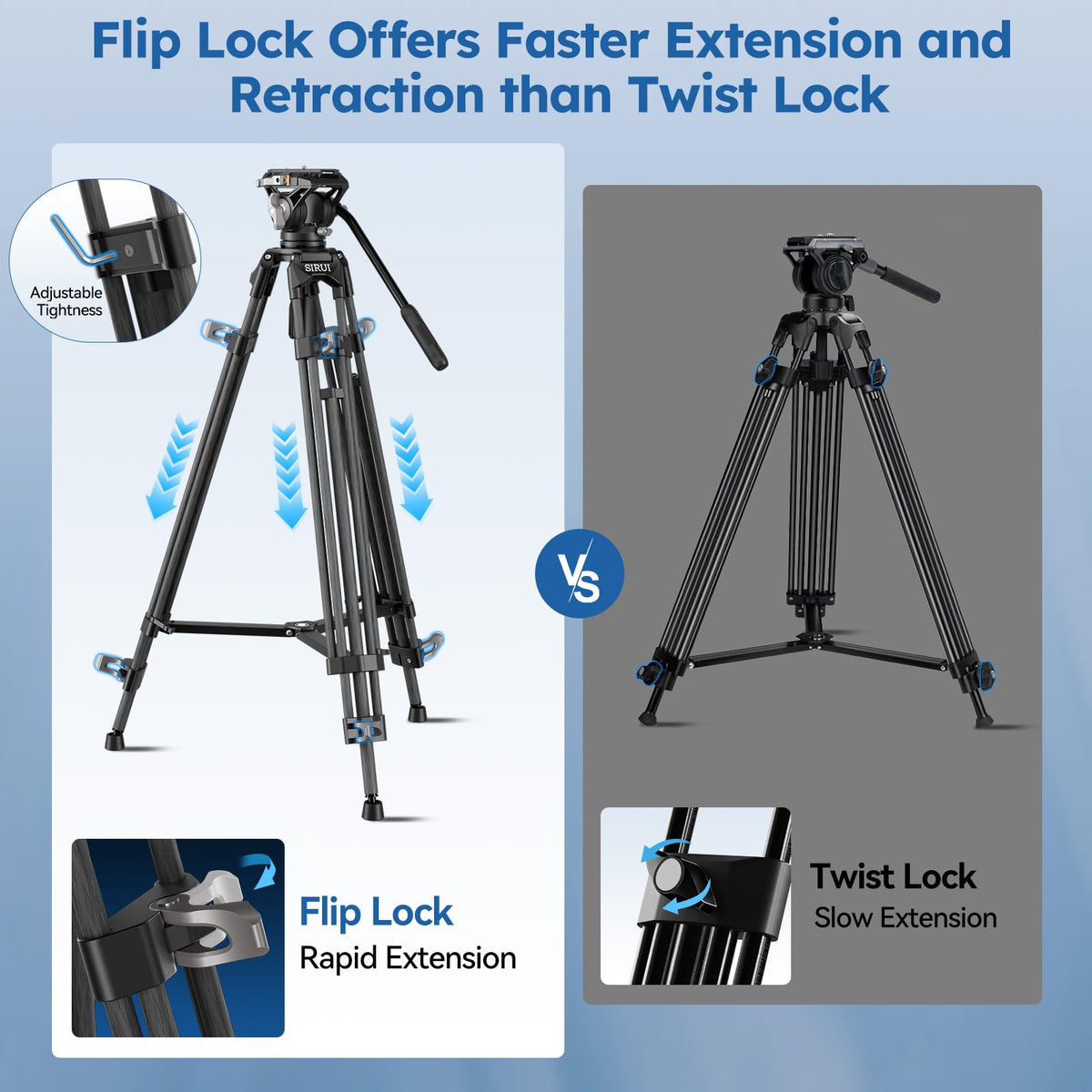 Carbon Fiber Heavy Duty Video Tripod R8921
