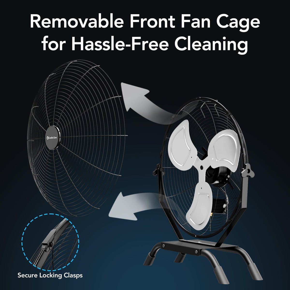 20" High-Velocity Industrial Floor & Wall Fan E909573
