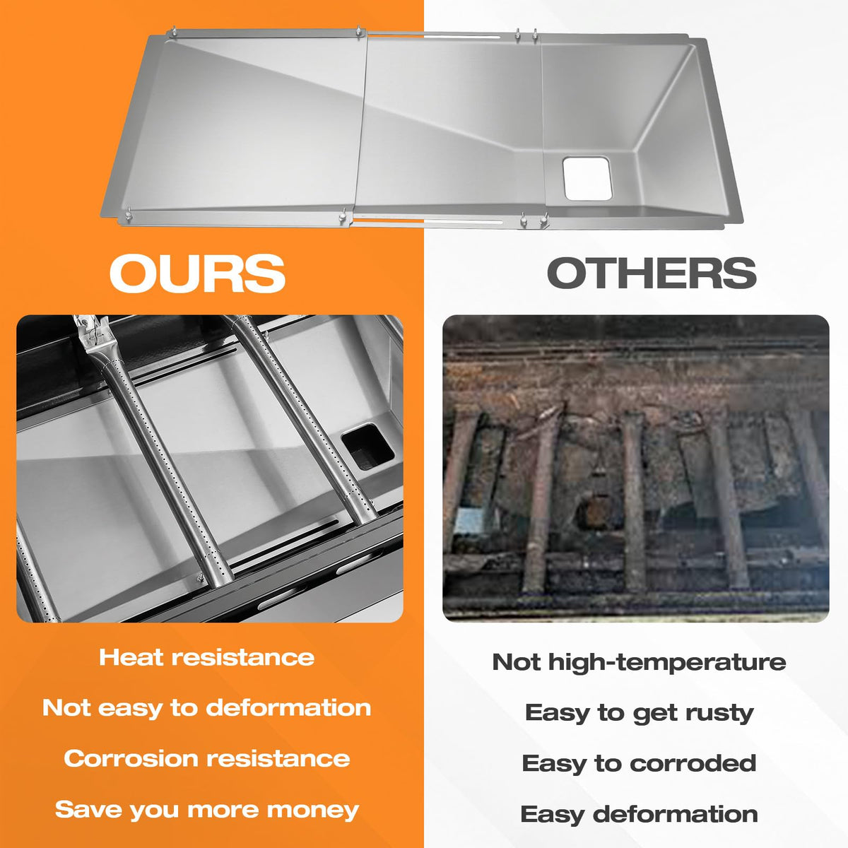 Adjustable Universal Grease Tray with Catch Pan Z387