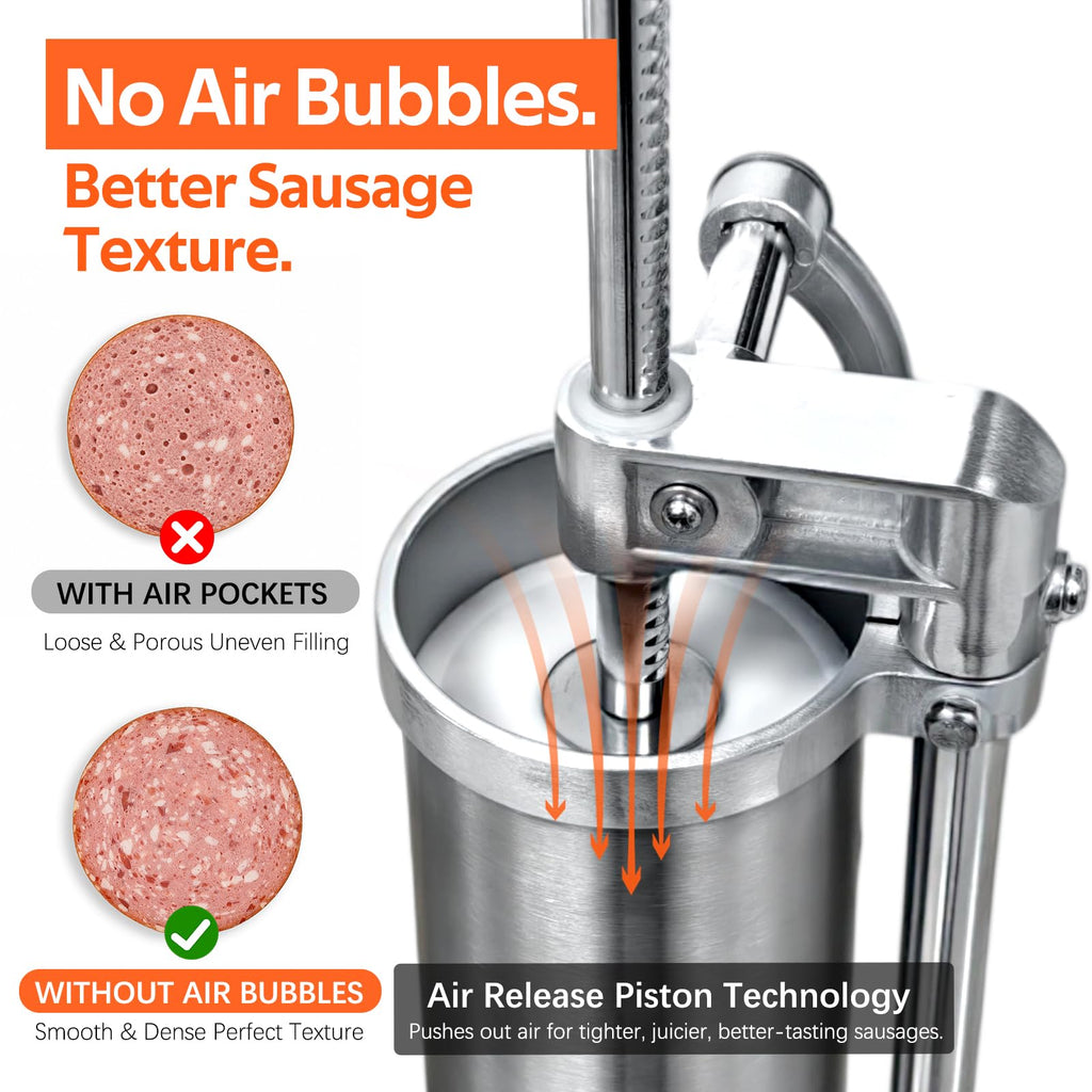 Stainless Steel Vertical Sausage Stuffer 2.5 LBS O649443