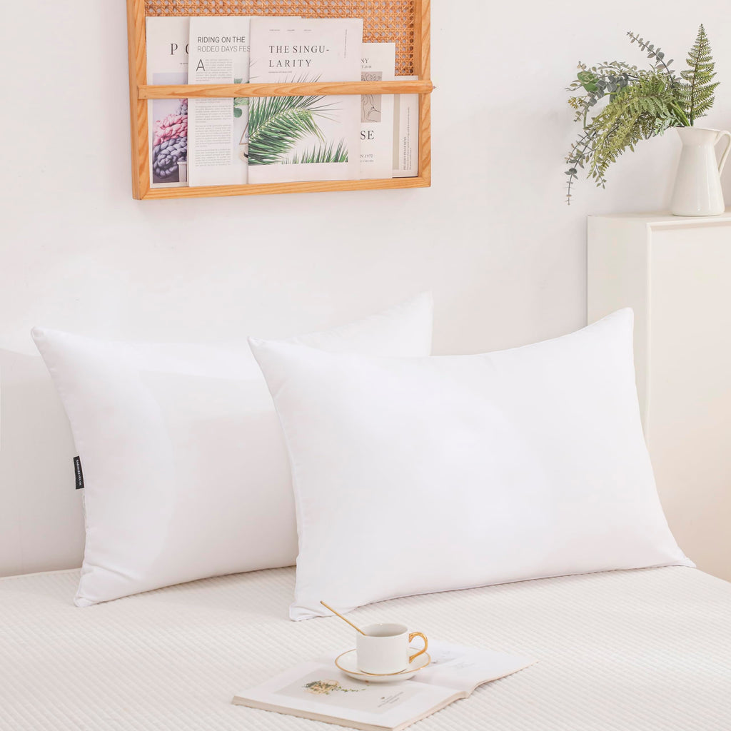 Gold Down Alternative Bed Pillow Set of 2 King Size M225