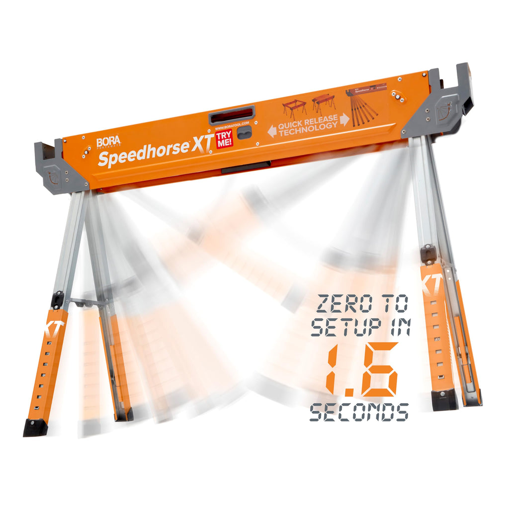 2 Pack Adjustable Folding Heavy Duty Sawhorse P1725