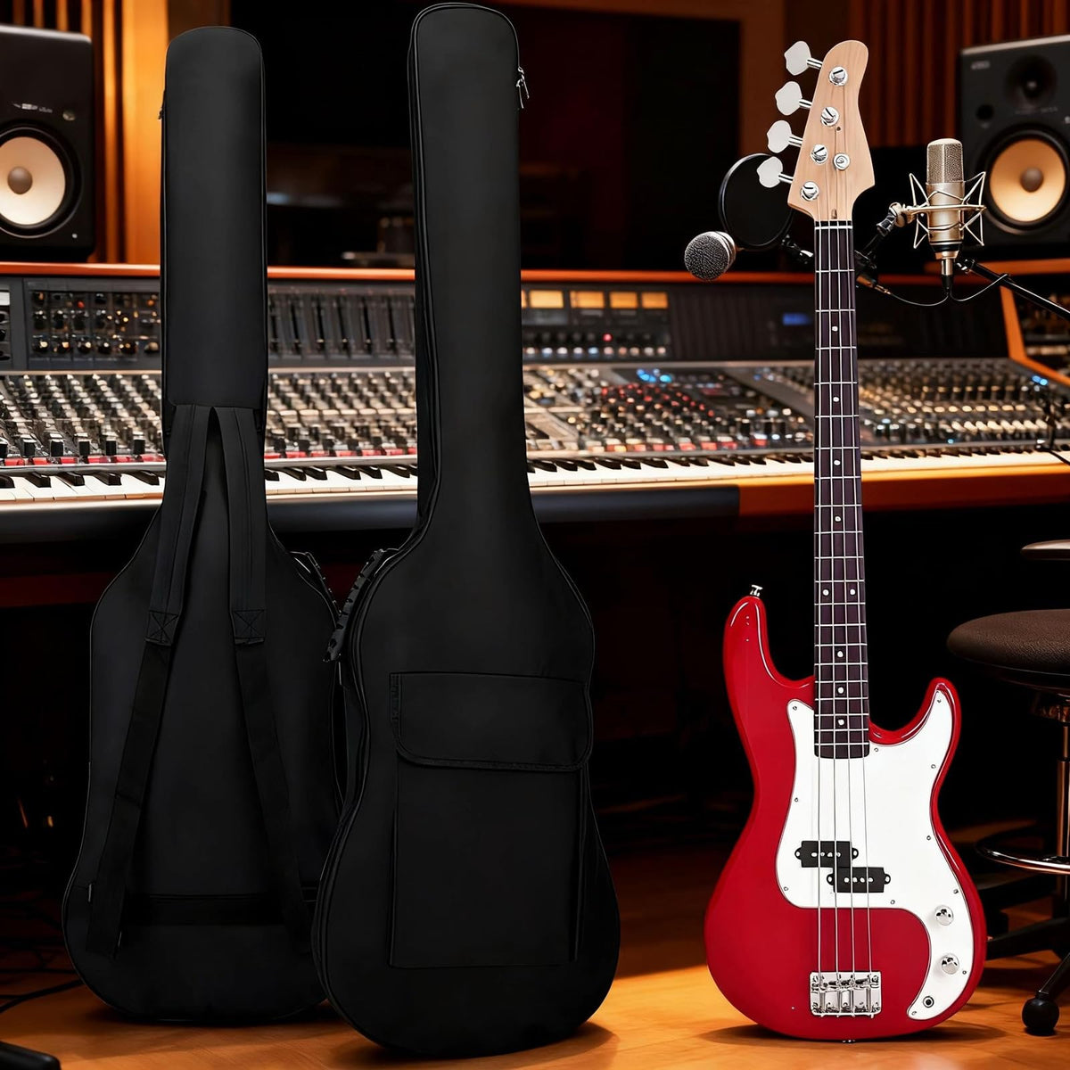 Bass Guitar Case Gig Bag H8986
