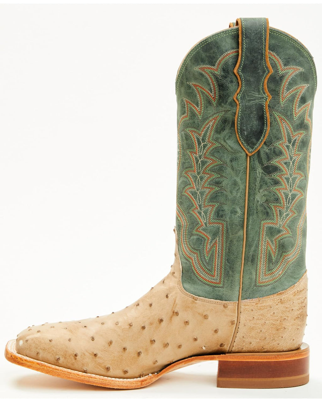 Men's Ostrich Western Boot Broad Square Toe N113177