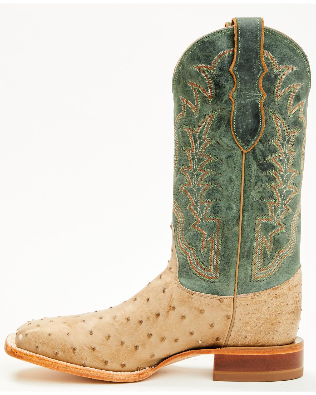 Men's Ostrich Western Boot Broad Square Toe N113177