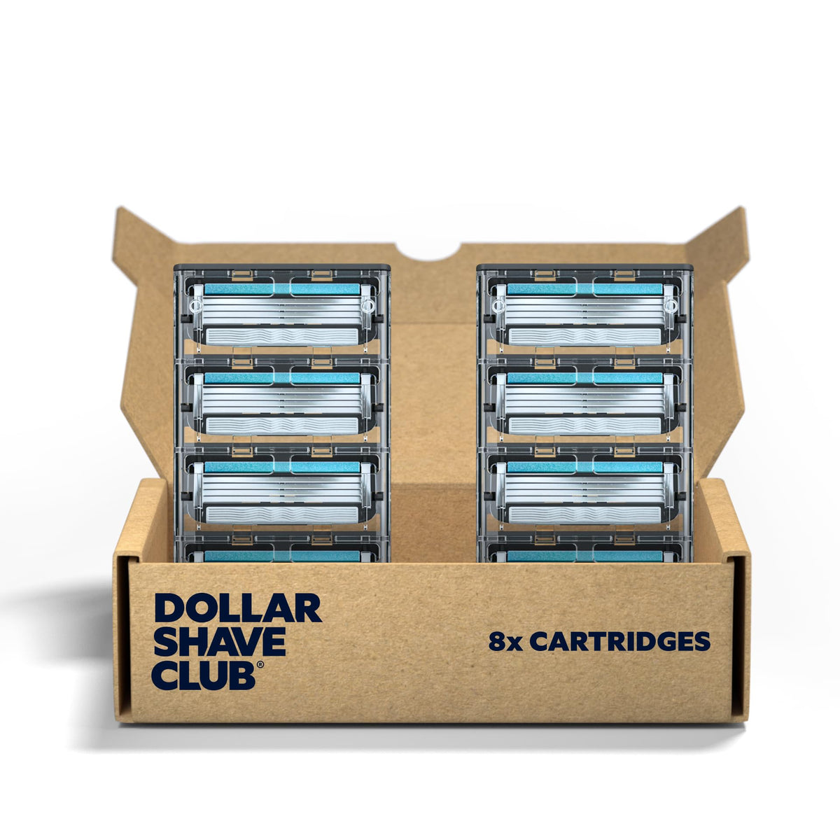 4 Blade Razor Refill Cartridges 8 Count and Shaving Kit W83328