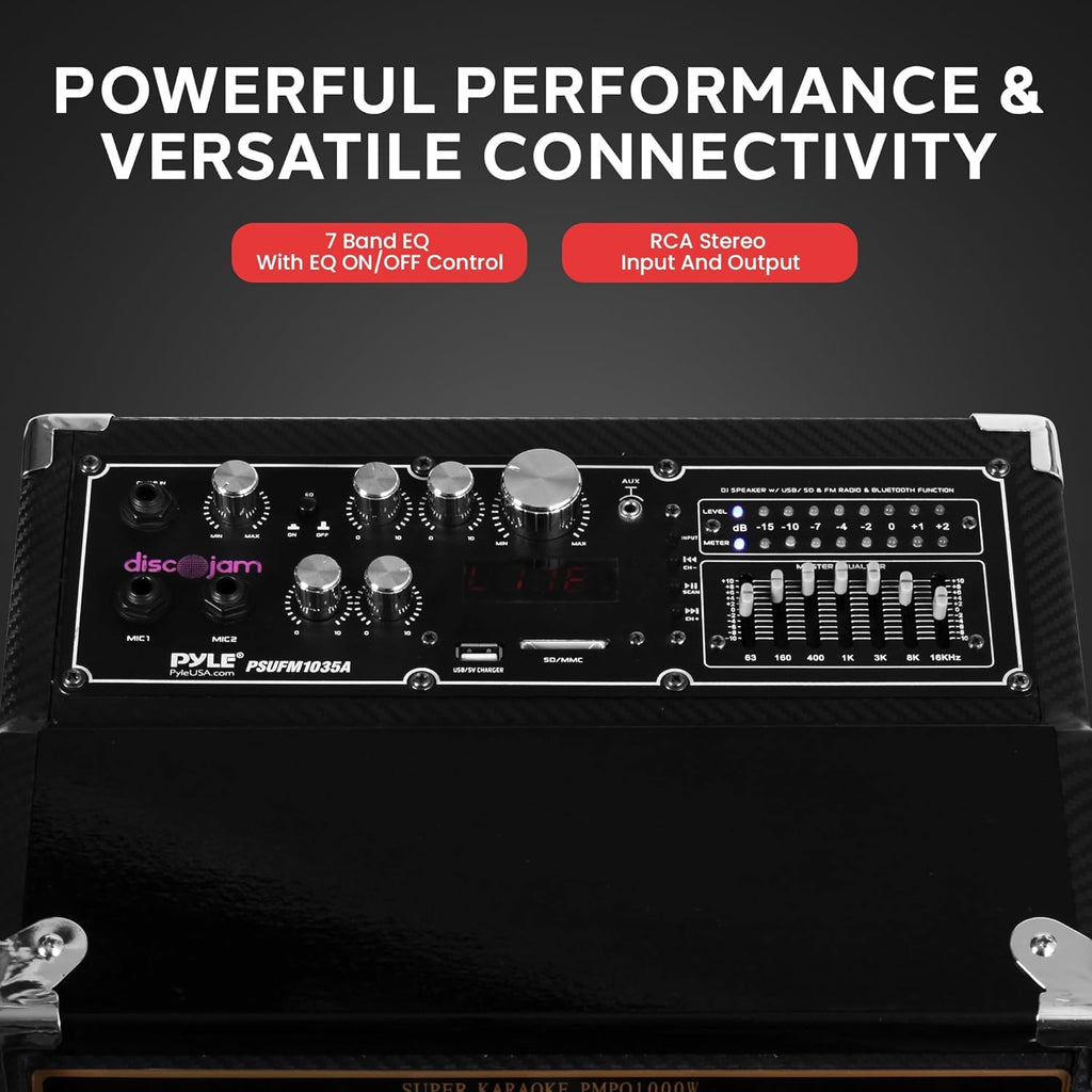 1000W Portable Bluetooth PA Speaker System V7870