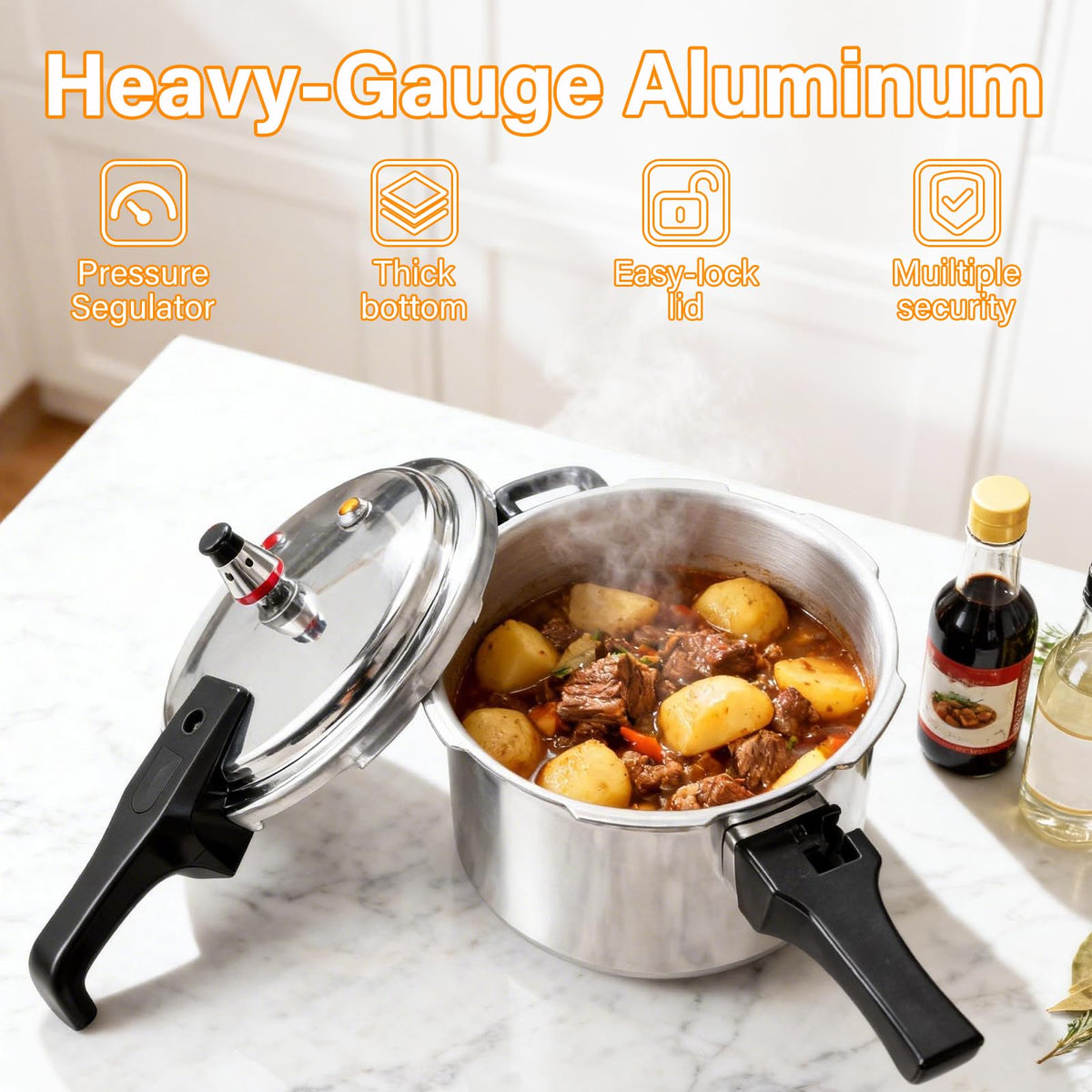 4.2 Quart Aluminum Stovetop Pressure Cooker W791