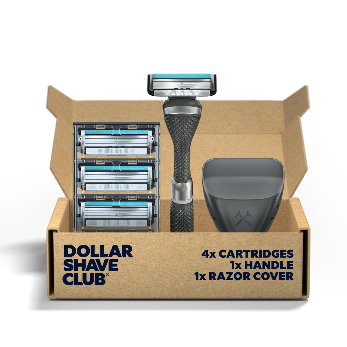 4 Blade Razor Refill Cartridges 8 Count and Shaving Kit W83328