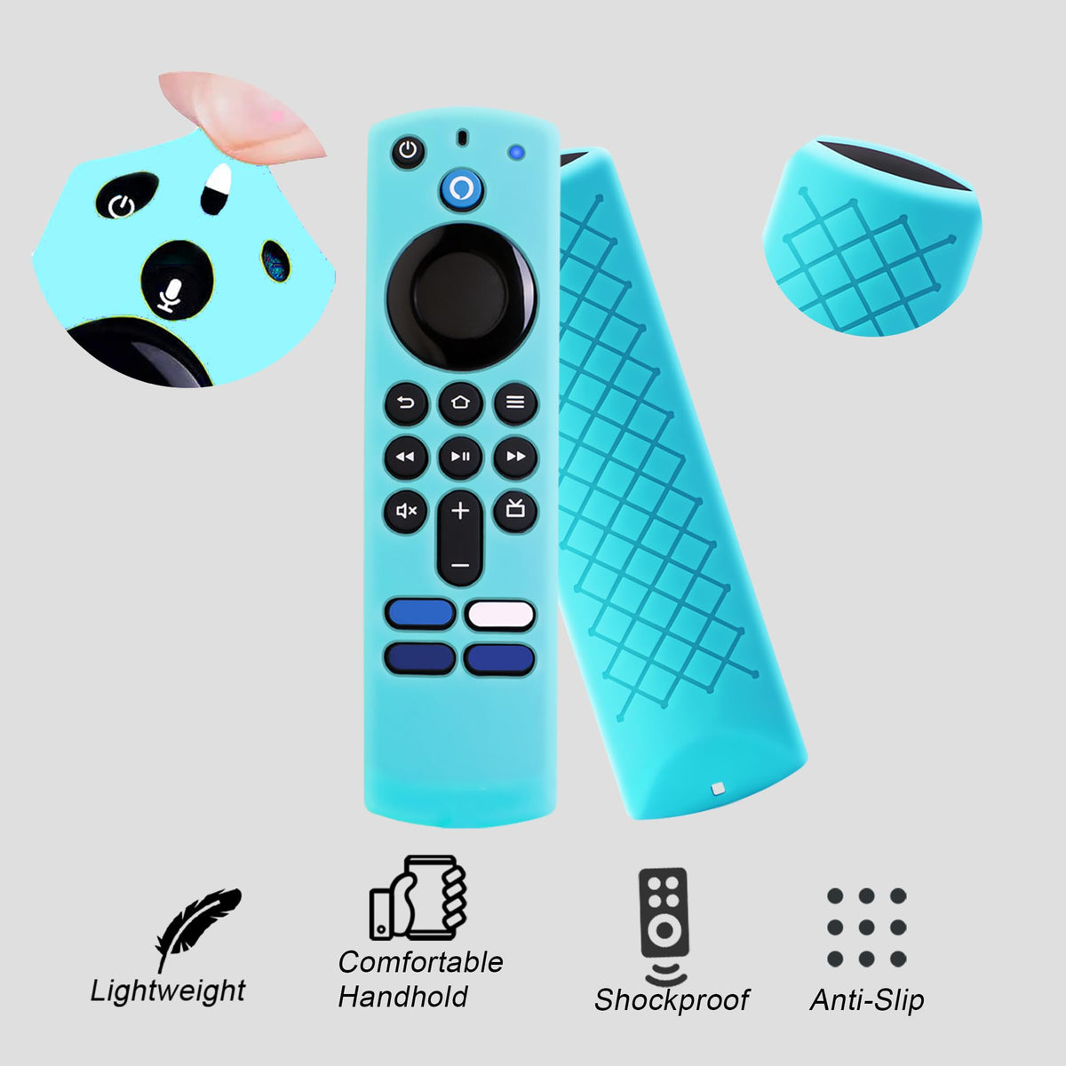 Silicone Remote Cover Glow in The Dark Blue I9134