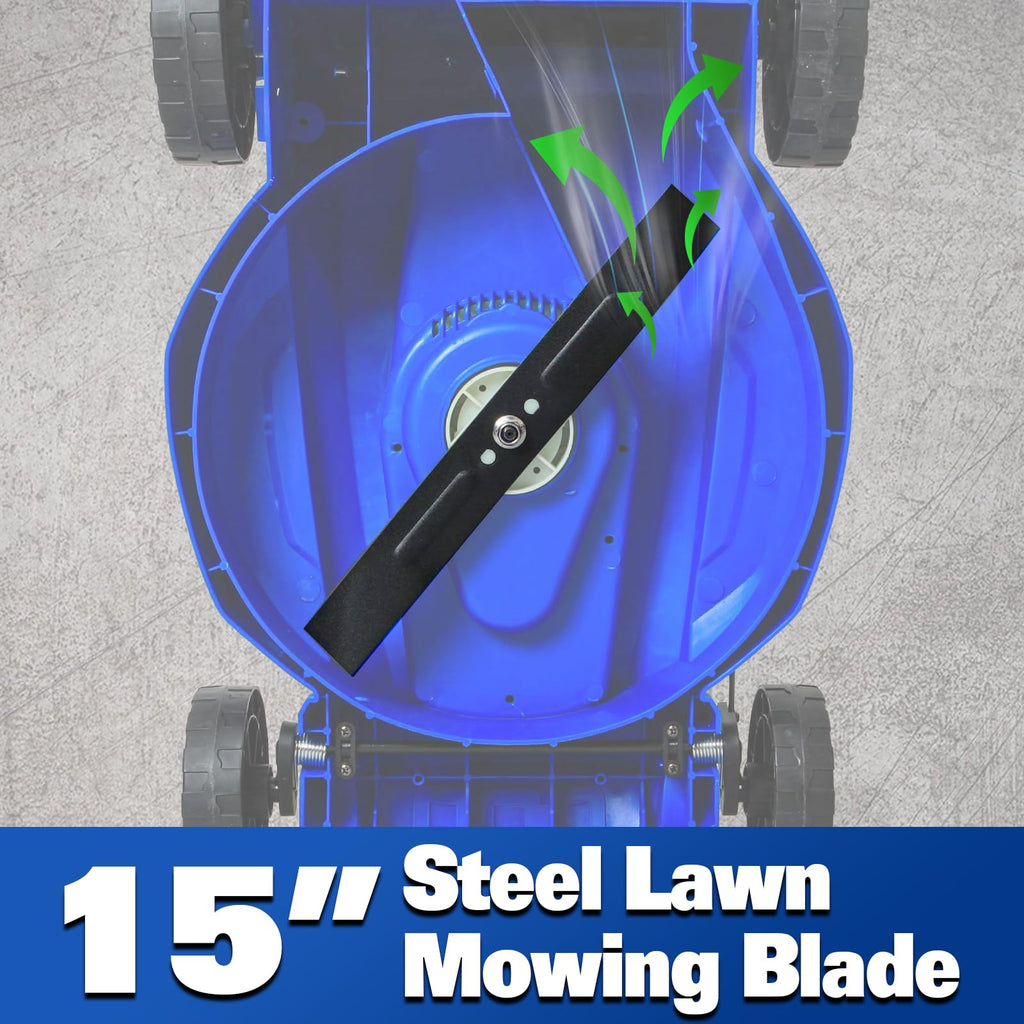 15" Corded Electric Push Mower with 35L Grass Bag Y3464