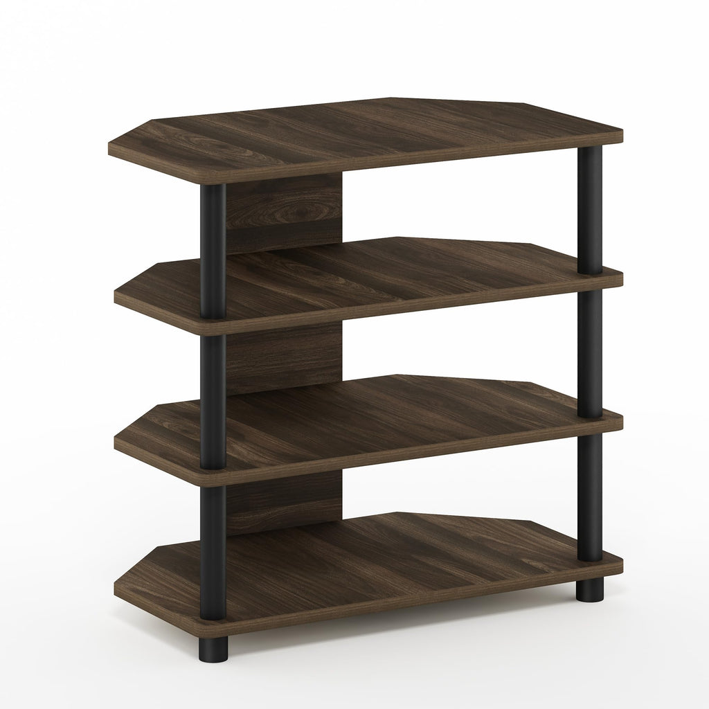 4-Tier Brown Walnut TV Stand D626
