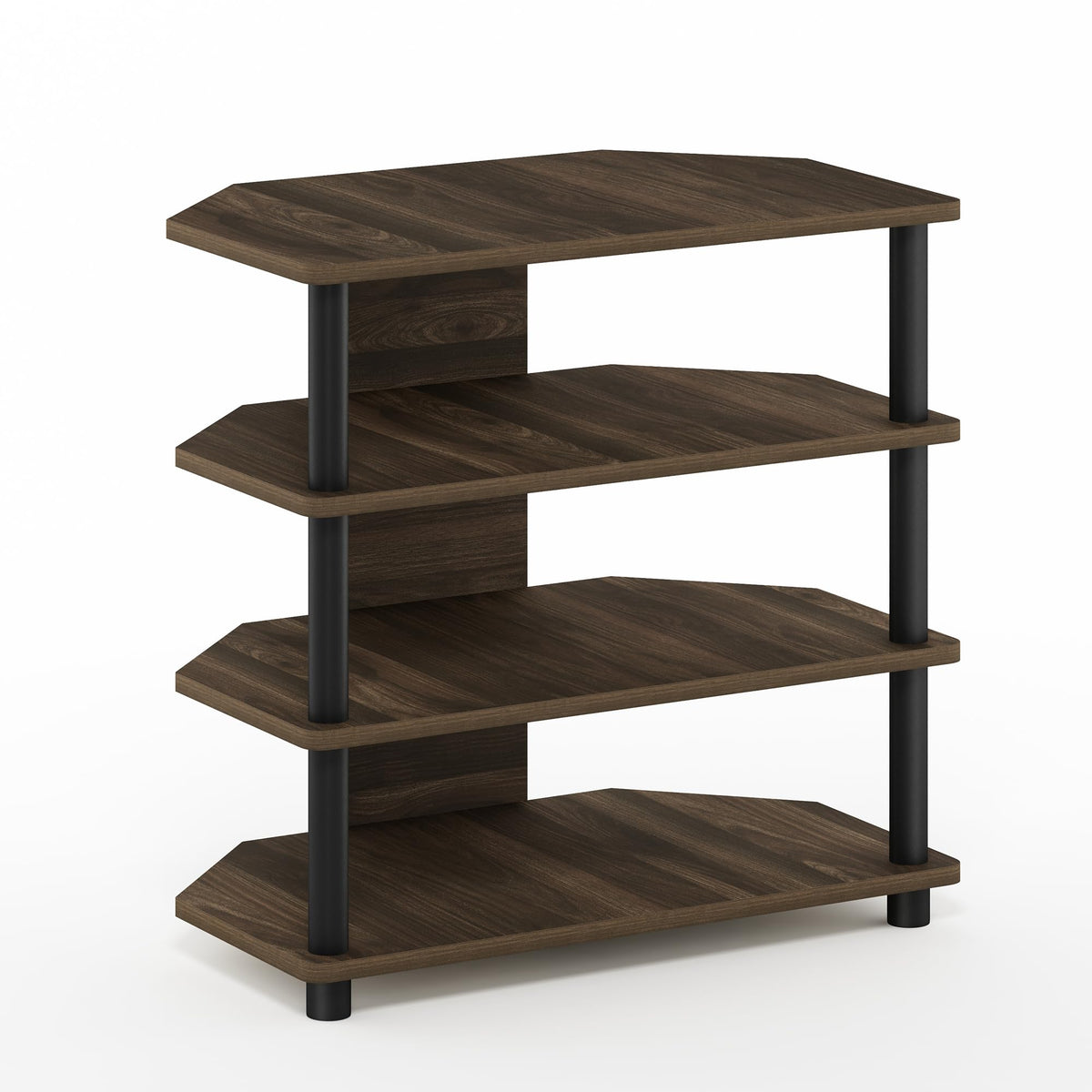 4-Tier Brown Walnut TV Stand D626