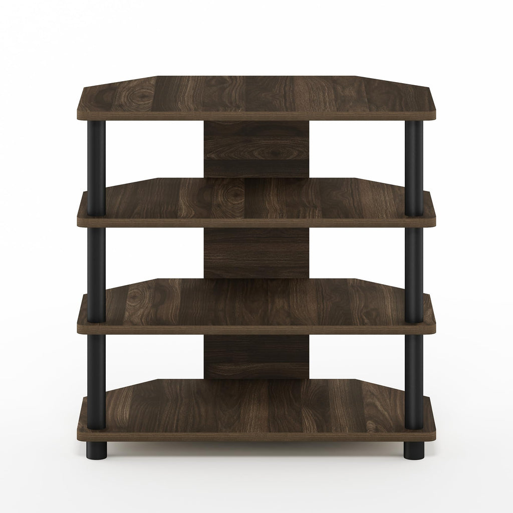 4-Tier Brown Walnut TV Stand D626