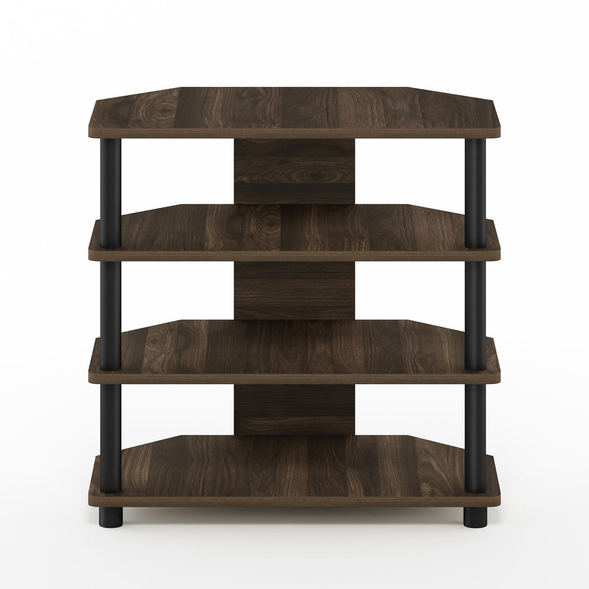 4-Tier Brown Walnut TV Stand D626