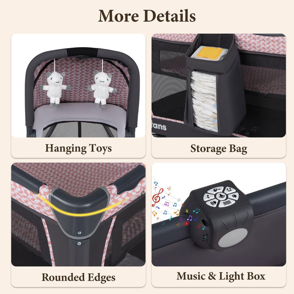 5 in 1 Pack and Play with Bassinet F87369