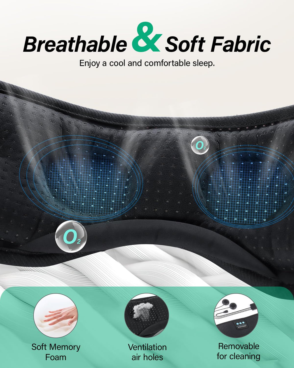 Bluetooth Sleep Mask with Headphones S829758