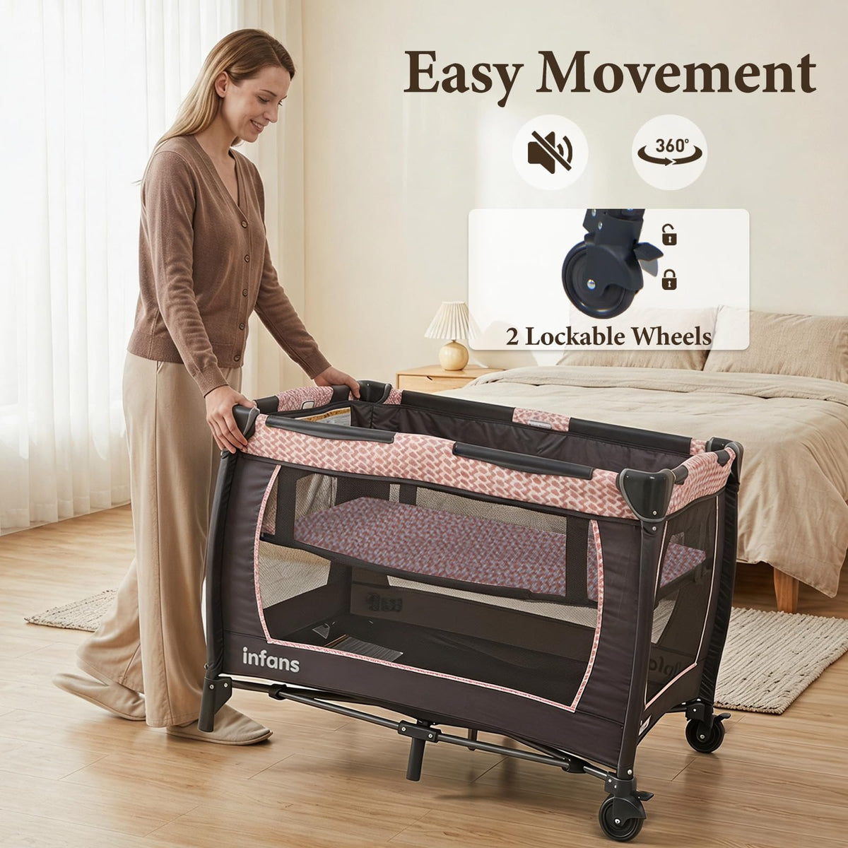 5 in 1 Pack and Play with Bassinet F87369