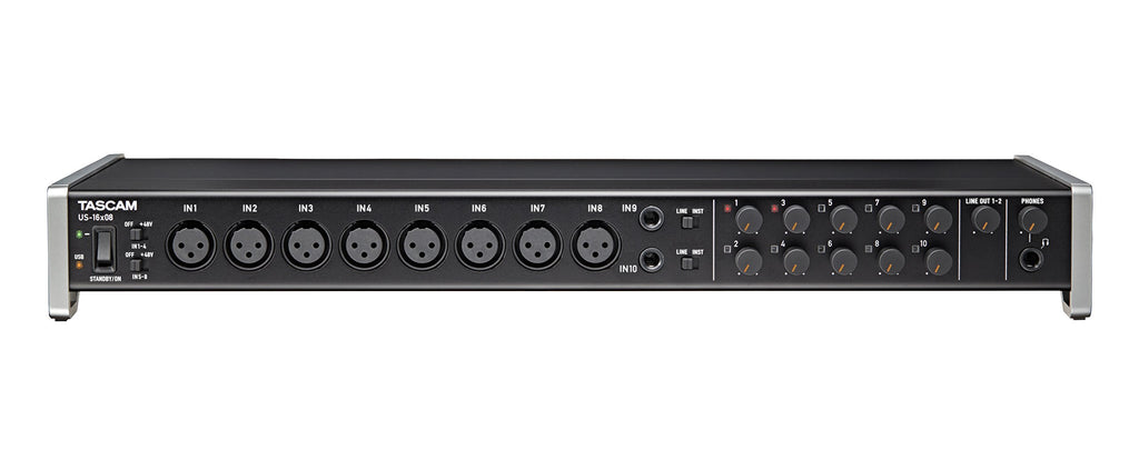 Rackmount USB Audio/MIDI Interface, 8 XLR/8 1/4" Inputs, 8 Outputs, Black Q2280