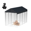 8x4 ft Black Dog Kennel Cover S732