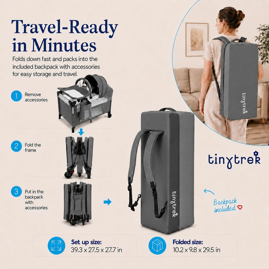 3-in-1 Baby Travel Playard with Changing Table U635935