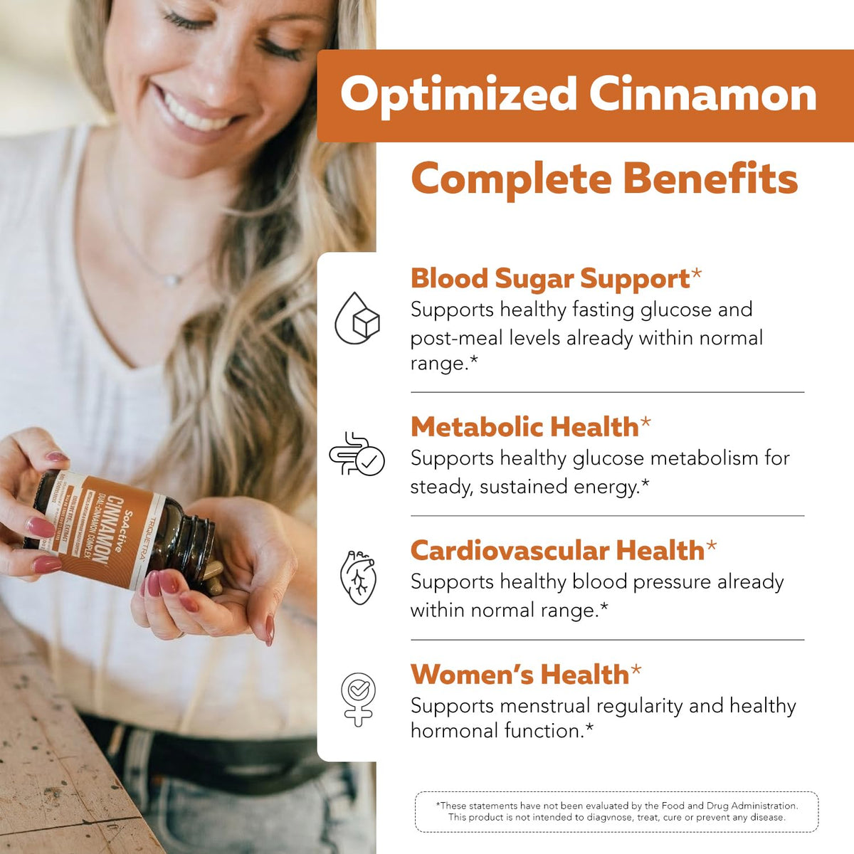 Cinnamon 1000mg Extract 60 Vegan Capsules U247234