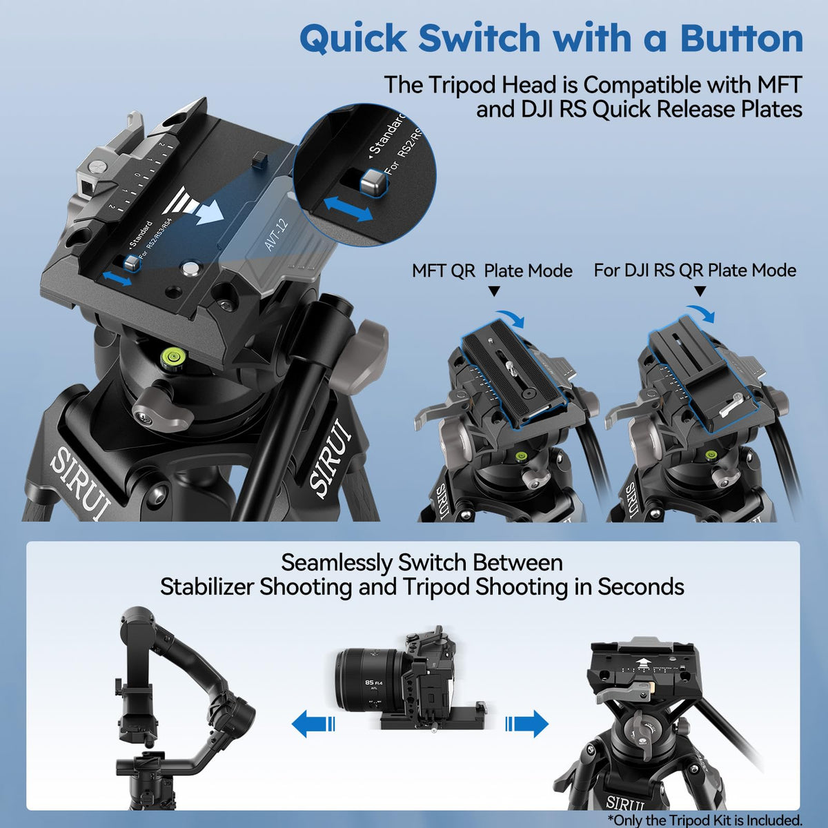 Carbon Fiber Heavy Duty Video Tripod R8921