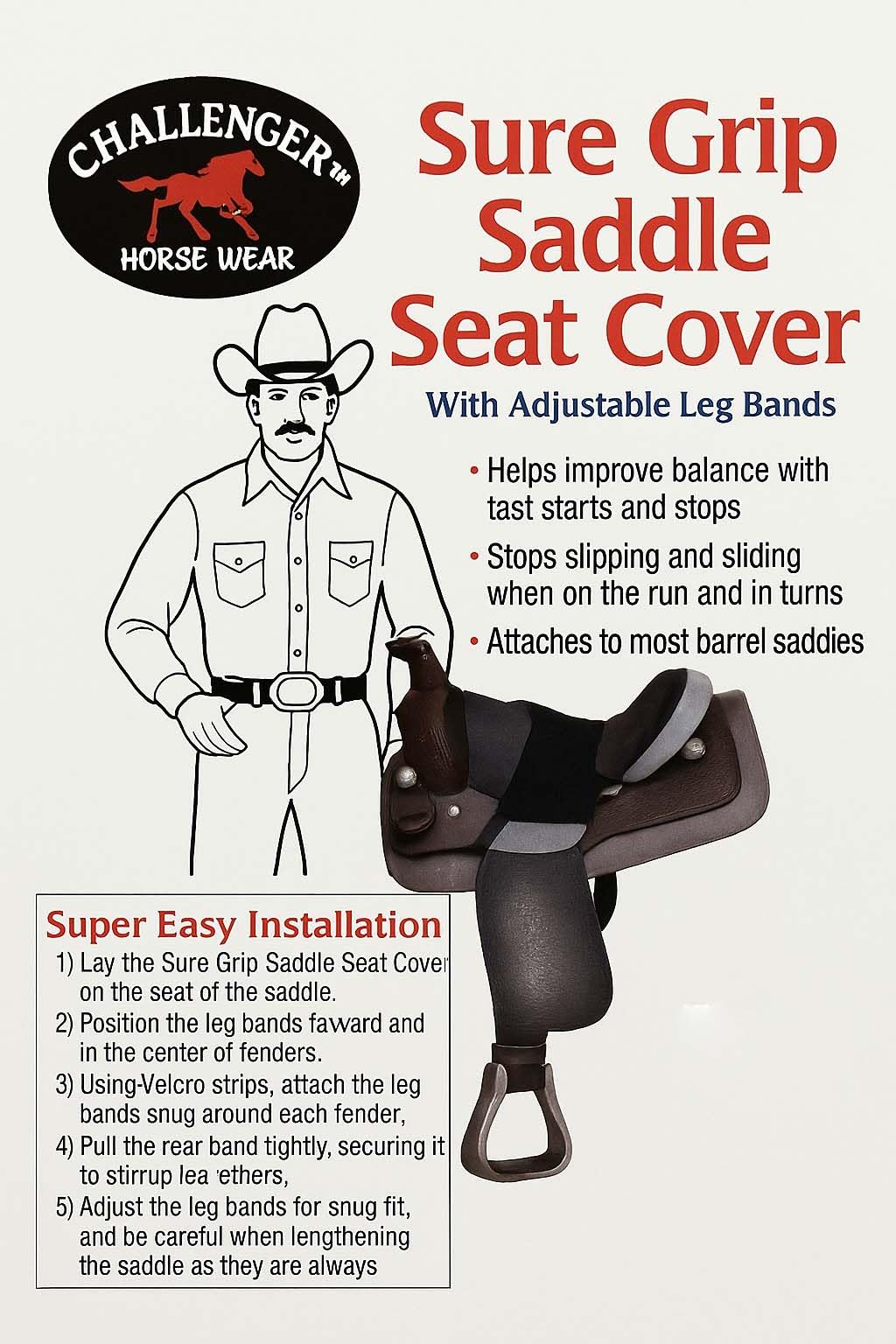 Sure Grip Saddle Seat Cover G759