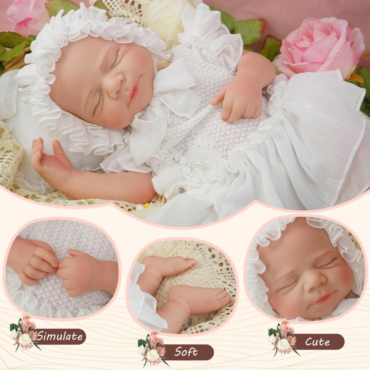 20 Inch Full Silicone Baby Doll L666495
