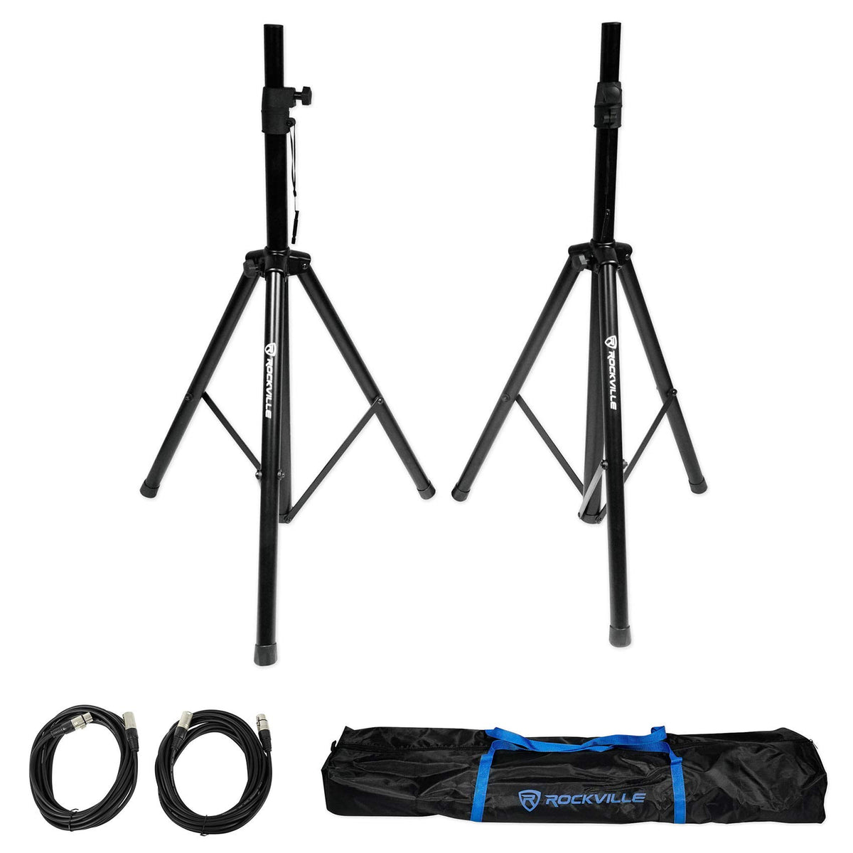 12" Powered DJ PA Speaker Pair with Stands P48731
