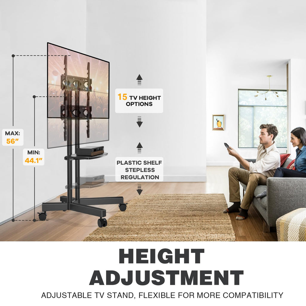 Mobile TV Stand with Wheels for 32-75 Inch TVs K356119