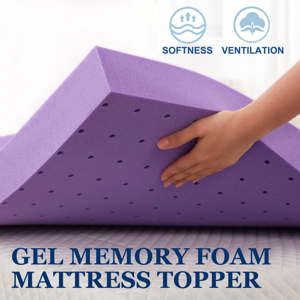 3 Inch Gel Memory Foam Mattress Topper Twin Size C1723