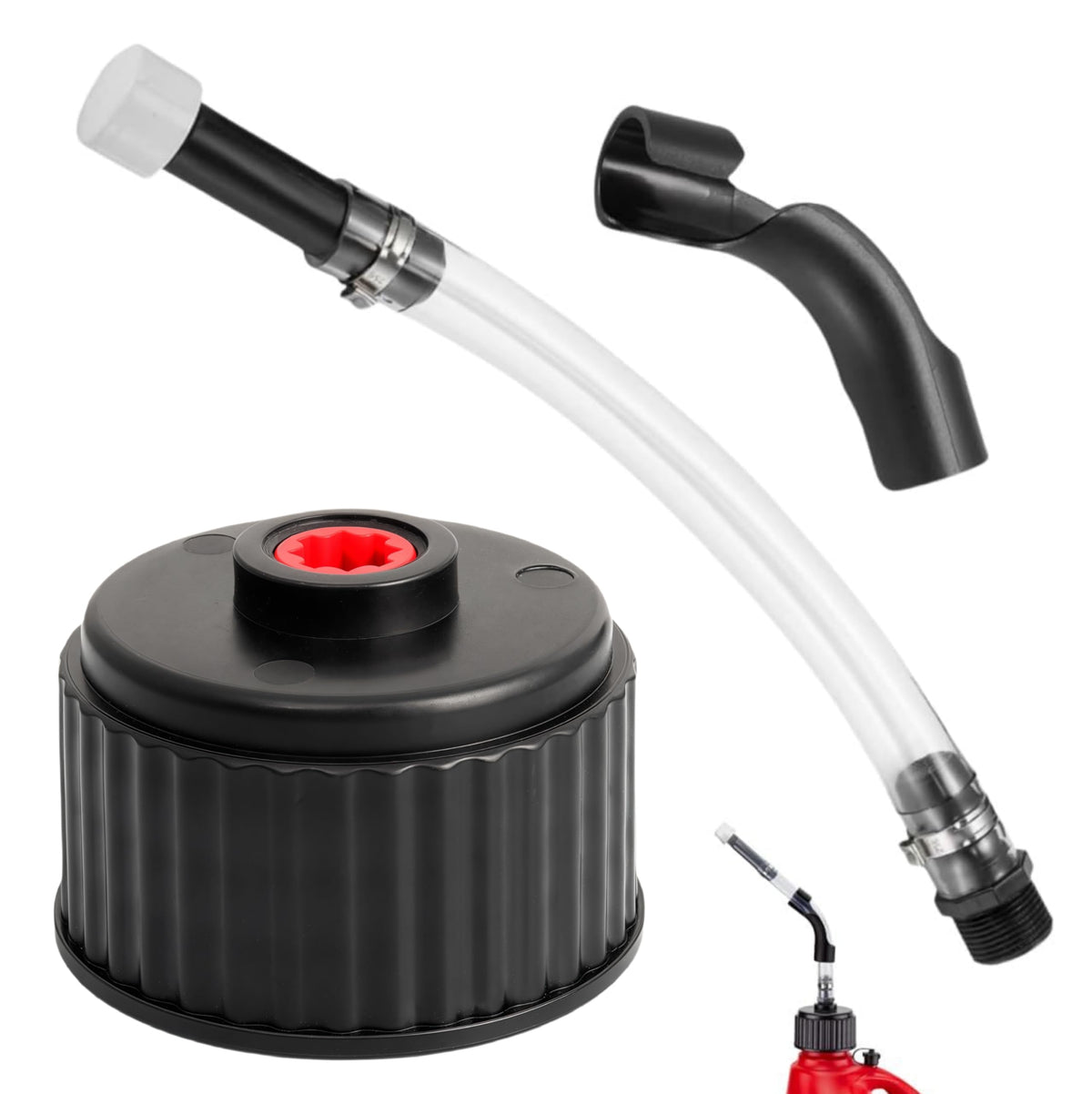 Fuel Jug Hose and Hose Benders, Gas Can Cap T103