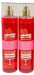 Strawberry Pound Cake Fine Fragrance Body Mist 8 oz Pack of 2 L925