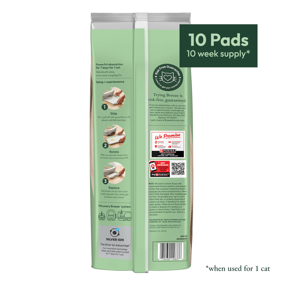 Cat Litter Pad Refills 10 ct F36870