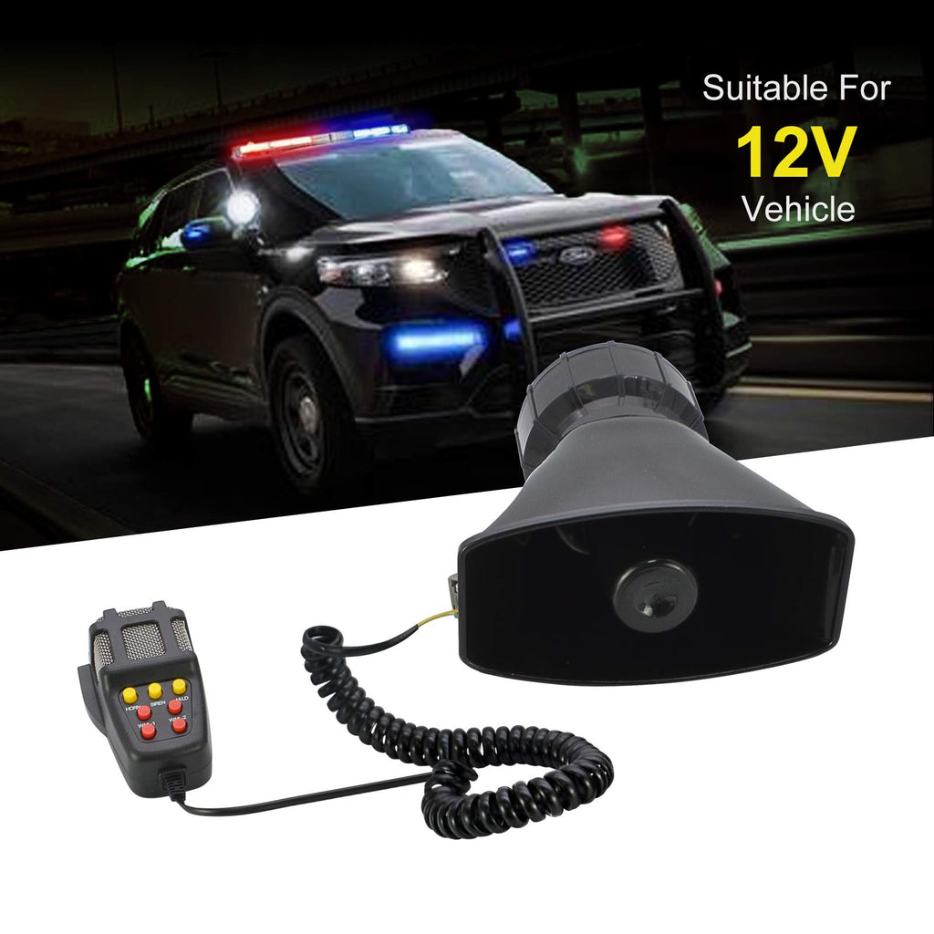 100W 7 Tones Wired Handheld Microphone Car Siren Speaker S51579