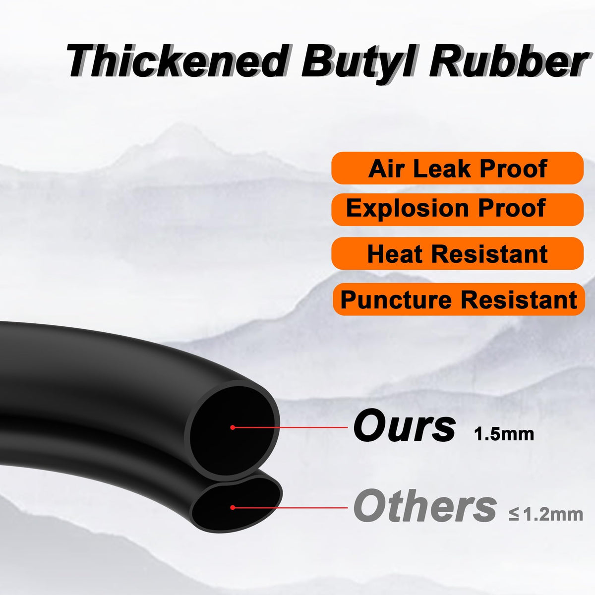 18x8.50-8 Inner Tube for ATV N75786