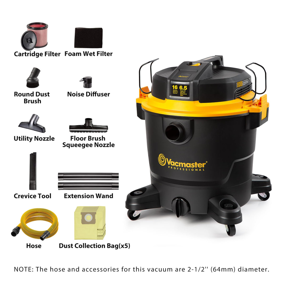 16-Gal Wet/Dry Vac B596640