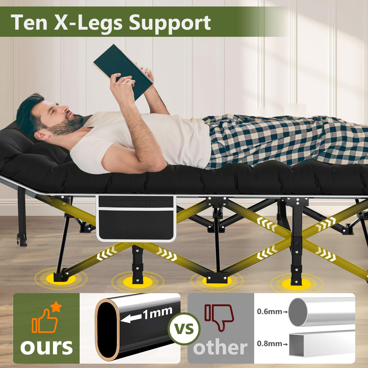Camping Cot with Carry Bag Z39671