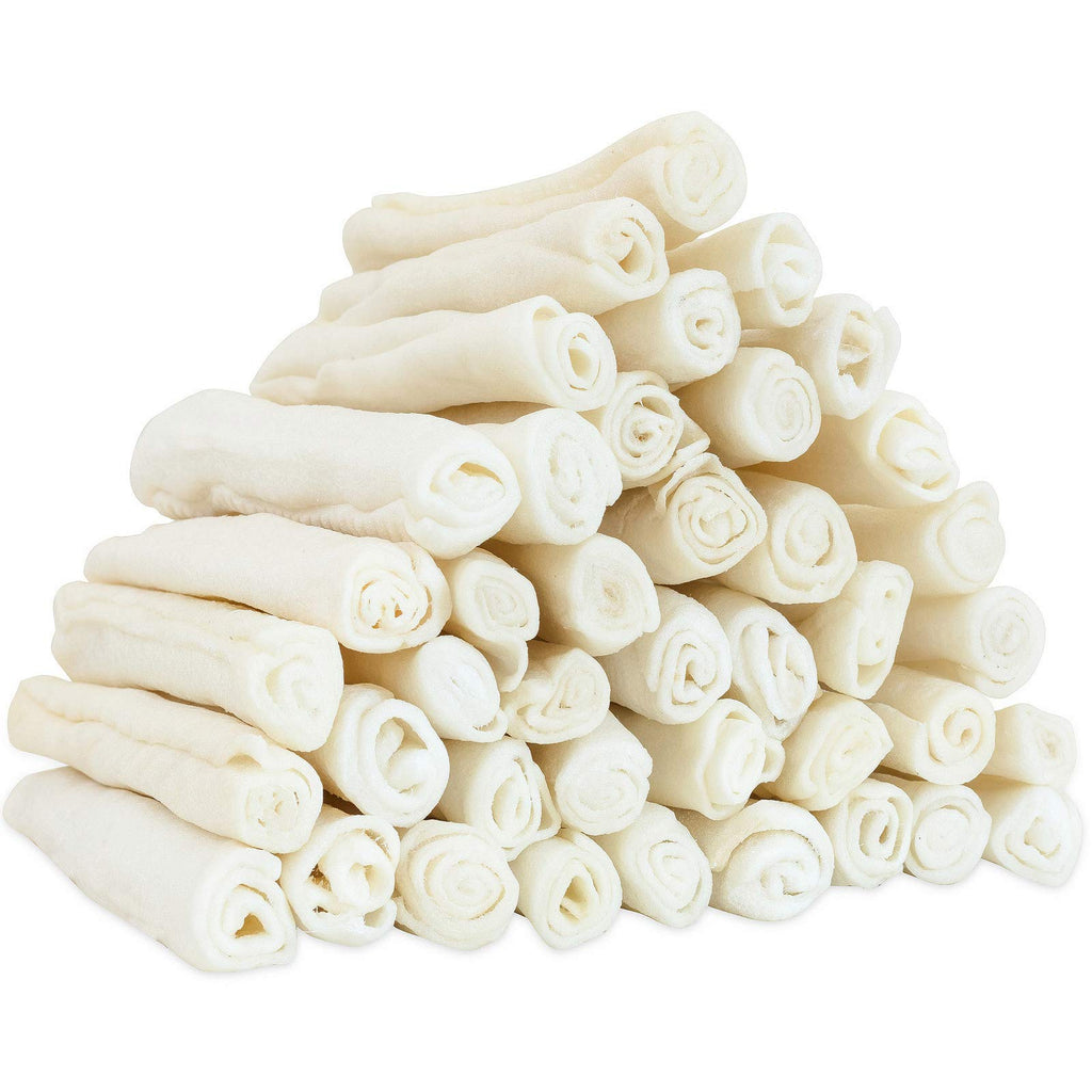 6Inch Natural Flavor Rawhide Rolls Dog Treats O92010