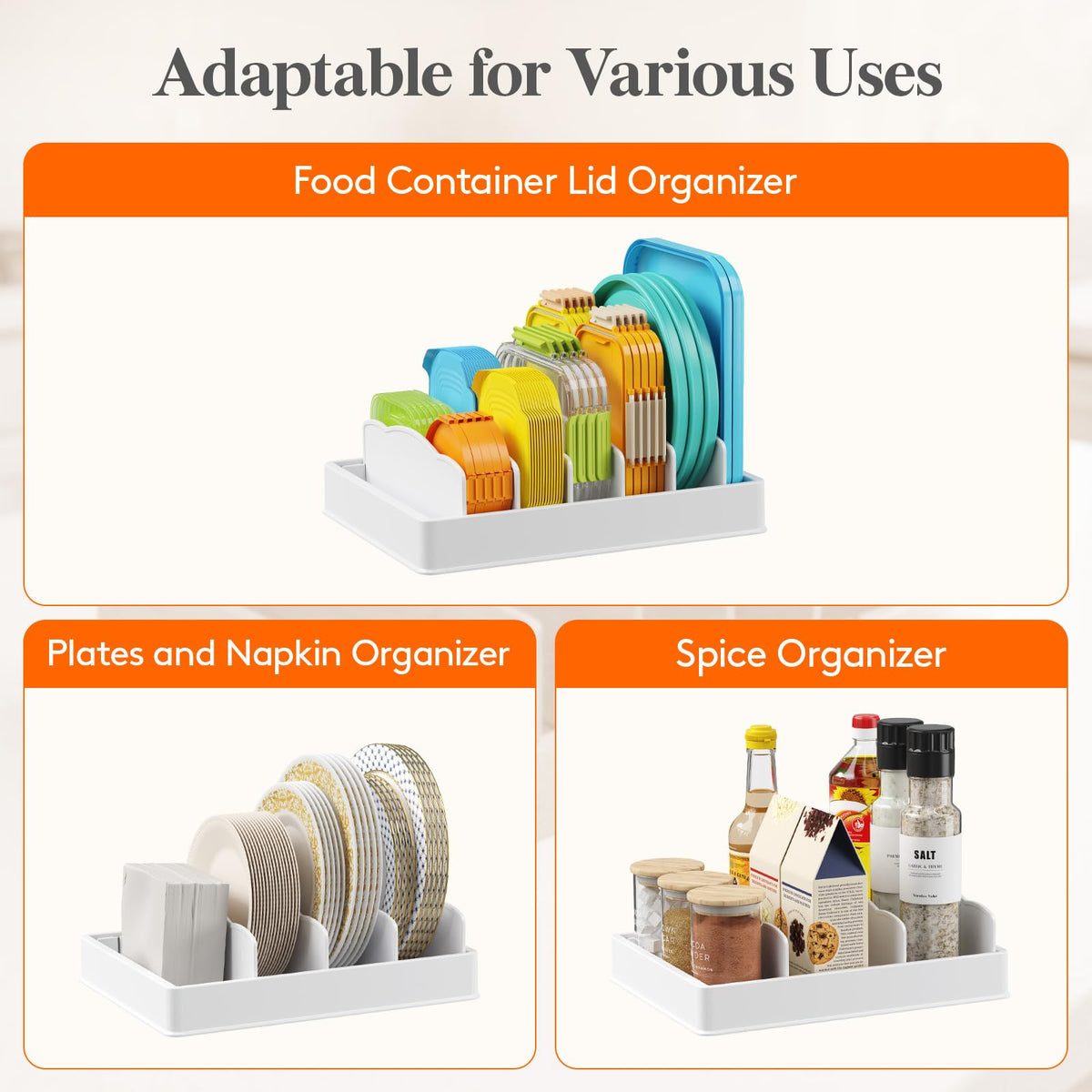 Kitchen Cabinet Organizer with 7 Sections C84894