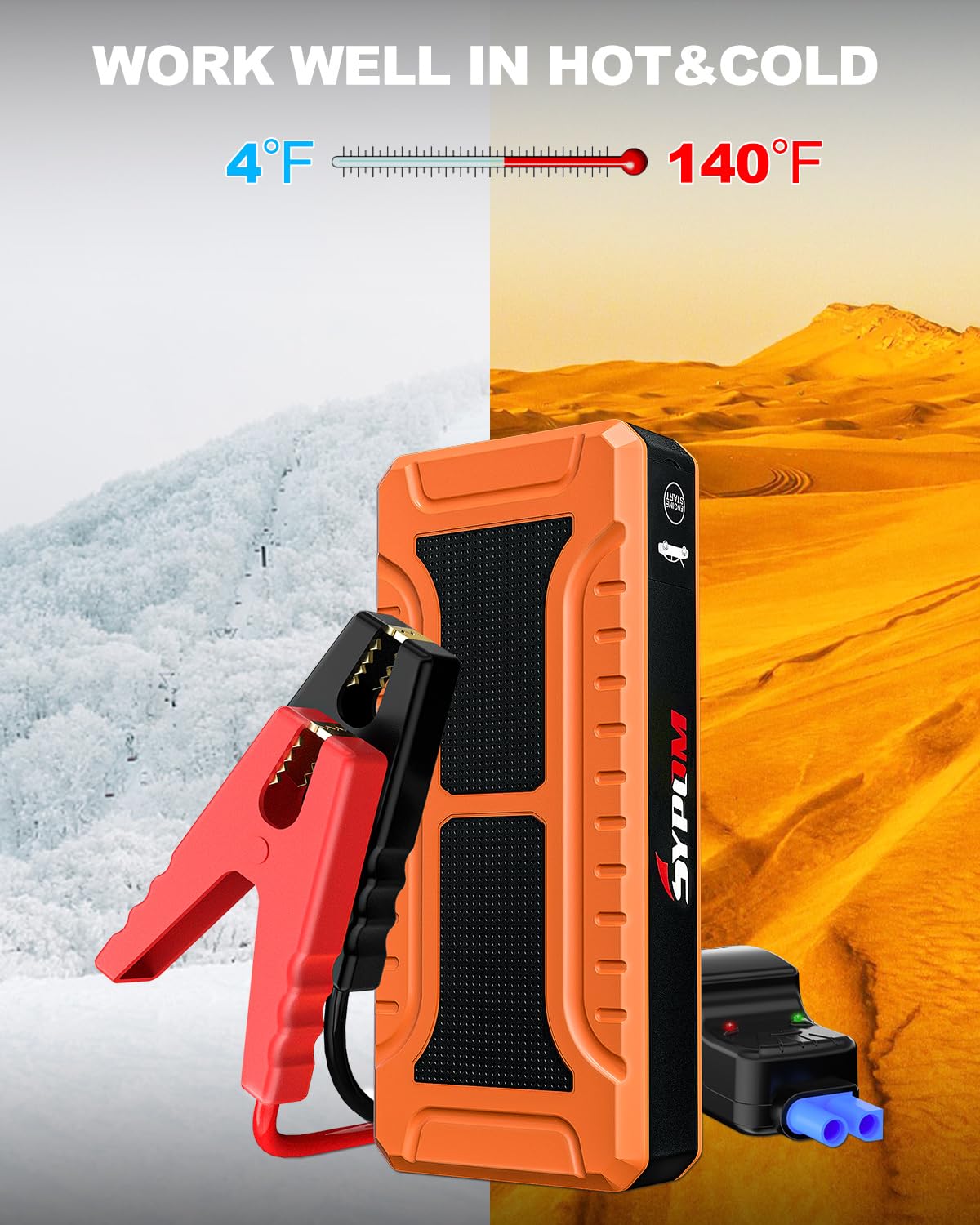 12V Portable Car Battery Jump Starter K450